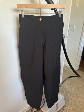 lululemon Black Cargo Wide-Leg Pants